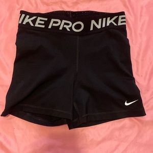 Black Nike pro shorts
